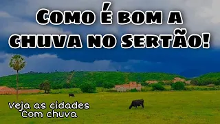 Como é bom chuvas no sertão! veja as cidades com chuvas.