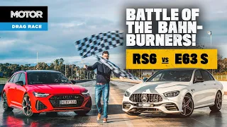 2021 Audi RS6 vs Mercedes-AMG E63 S: DRAG RACE! | MOTOR