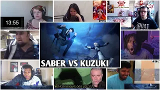 SABER VS KUZUKI Fate/Stay Night: Unlimited Blade Works S1 E10 | Reaction Mashup