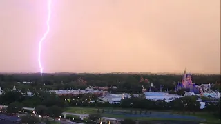 A Lightning Storm Above Disney’s Magic Kingdom | Time lapse with Music 08/11/2020