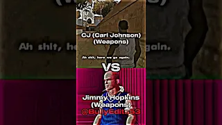 Jimmy Hopkins (With Weapons) VS CJ (With Weapons) #bullyscholarshipedition #gtasanandreas