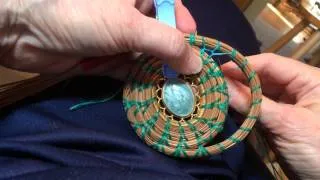 Pine needle coiling Fagot stitch