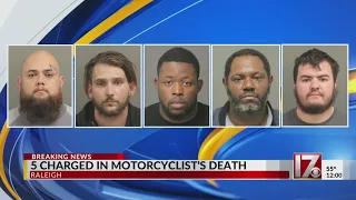 5 'dangerous criminals' charged with murder in Raleigh New Year's Day motorcyclist death, police say