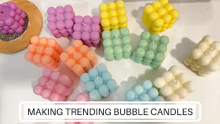 MAKING TRENDY BUBBLE CANDLES