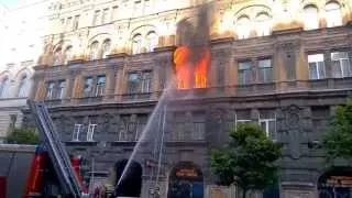 Пожар на ул. Пушкинская Санкт-Петербург 06.07.2015