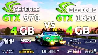 GTX 970 vs GTX 1650 Test in 9 Games