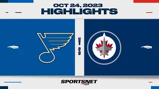 NHL Highlights | Blues vs. Jets - October 24, 2023