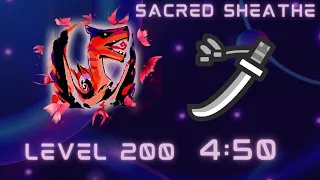 MHR Sunbreak: Lvl 200 Afflicted Tigrex Vs. Sacred Sheathe Longsword 4:50 - 傀異化 ティガレックス 太刀 ソロ【サンブレイク】