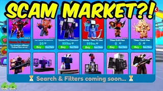 😭😭 SCAM Marketplace in Toilet Tower Defense #roblox