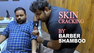 Skin crackings & HEAD MASSAGE by INDIAN BARBER SHAMBOO💈ASMR 💈Relax Anxiety n stress #relaxtion