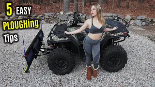 5 EASY Plowing TIPS for ATV SxS UTV | POLARIS Glacier PRO Systems | Sportsman XP 1000 850