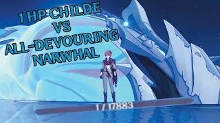 1HP CHILDE VS ALL-DEVOURING NARWHAL (Physical Build)