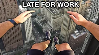 Late For Work Parkour POV