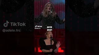 Adele Skyfall performance 2013 Vs. 2021 #adele