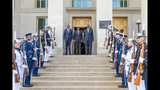 President Ruto meets U.S. Secretary of Defence Lloyd Austin at The Pentagon in Virginia, USA