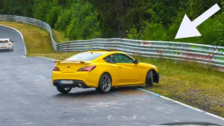 Nürburgring BAD DRIVING, Many Fails & Highlights Nordschleife Touristenfahrten 01 07 2023