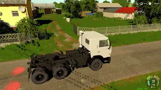 Farming Simulator 19 Kamaz 5410 engine sound kamaz 740 and yamz 238