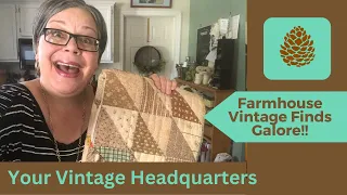 VINTAGE FARMHOUSE FINDS! Thrift Store - Flea Market - Estate Sale HAULS!