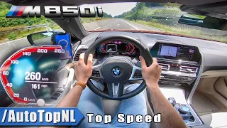 NEW! 8 Series Convertible BMW M850i xDrive  530HP AUTOBAHN POV  0-260km/h TOP SPEED by AutoTopNL