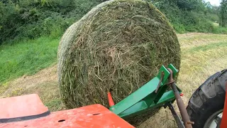 Stacking And Lining Bales - Massey Ferguson 178 - Gopro HD