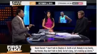 ESPN First Take   Stephen A Smith Threatens Kevin Durant