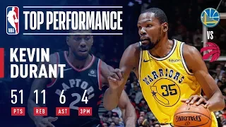 Kevin Durant Drops A SCORCHING 51 Points In Toronto | November 29, 2018