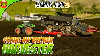 Repairing my Broken Harvester | Farmer's Town Episode 4- Farming  Simulator 20