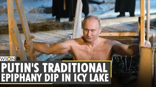 Russian President Vladimir Putin takes an icy dip to mark Epiphany