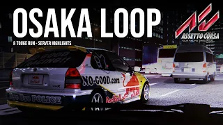 OSAKA LOOP runs with Civics  #assettocorsa #simracing #kanjozoku