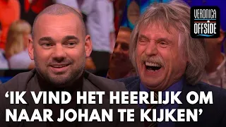 Wesley Sneijder: 'Ik vind het heerlijk om naar Johan Derksen te kijken' | VERONICA OFFSIDE