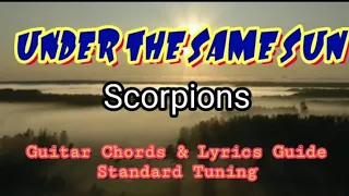 UNDER THE SAME SUN Scorpions Easy Guitar Chords Lyrics Guide Beginners Play-Along