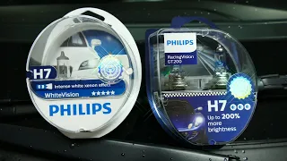 Philips Racing Vision GT200 vs White Vision