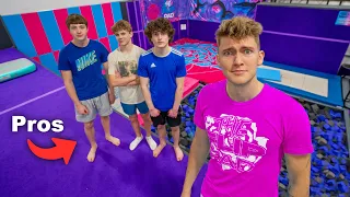 Game Of F.L.I.P. VS Pros At My Trampoline Park!