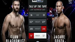 UFC - Jan Blachowicz vs Jacare Souza - Full Fight Highlights