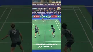 badminton doubles rally