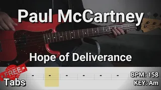 Paul McCartney - Hope of Deliverance (Bass Cover) Tabs