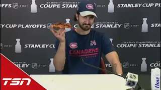 Phillip Danault continues his pizza party after eliminating Jets | TSN Hockey