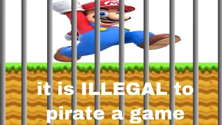 Super Mario Bros Anti Piracy Screen