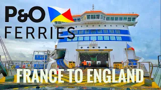 4K Driving onto P&O Ferries France to England | Crossing The English Channel by Ferry