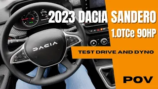 Dacia Sandero Stepway 2023 (1.0 TCe 90HP) | 4K POV Test Drive | Dyno | Acceleration