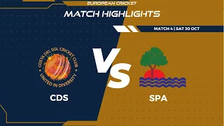 Match 4 - CDS vs SPA | Highlights |FanCode Spanish Championship Weekend Day 1 |Spain 2021 |SCW21.004