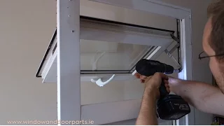 How to replace the hinges on a uPVC window