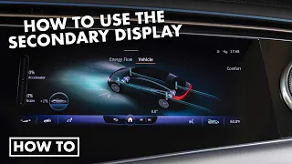 Mercedes-Benz EQS 450+ | How to use the secondary display
