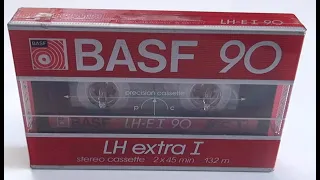 Аудиокассета BASF LH Extra I. 1986г. Распаковка, тест #audiocassette​#Коллекция​#