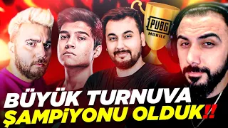 PUBG MOBILE TURNUVASINDA ŞAMPİYON OLDUK!! 🏆 24 YAYINCI BÜYÜK MAÇ!!