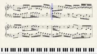 Bach, Invention No. 2, BWV 773. [Piano Tutorial + Sheets]