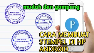 cara buat cap stempel di hp