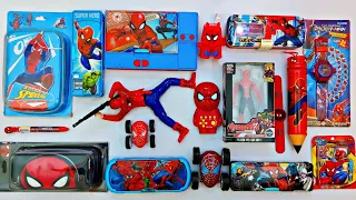 Ultimate Collection of Spiderman Toys - Sharpners, Erasers, Pens, Car, Spiderman Toys Unboxing 🤩😱😍