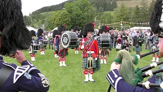 Slow air "Hector the Hero" played by Ballater Pipe Band during the 2019 Lonach Highland Games