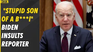 Biden caught cursing a reporter on hot mic, apologises later